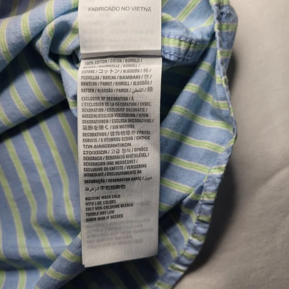 Hollister Mens Long Sleeve Striped Button Down Oxford Shirt Large Y2K Coastal - Picture 8 of 9